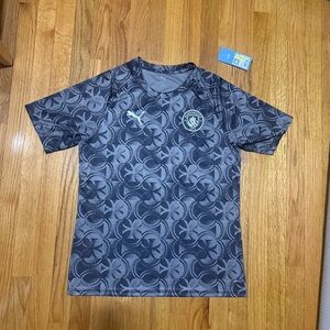 Manchester City PUMA Men's Soccer Warm-Up Jersey M NWT